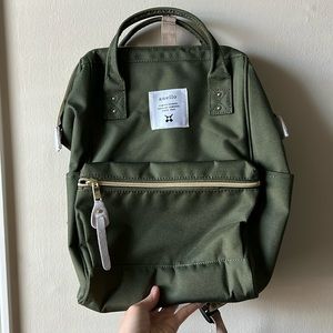 Anello Canvas Backpack (Olive Green)